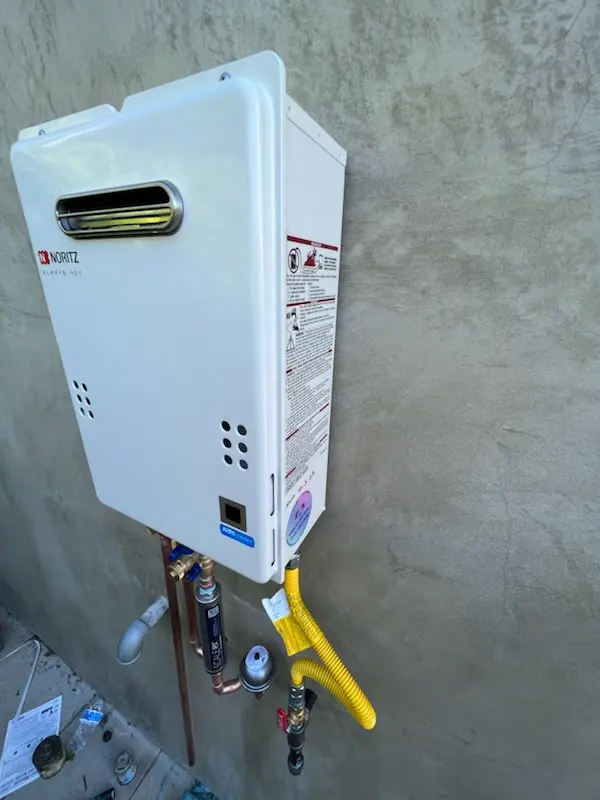 Tankless water heater installation for Olde Torrance homes